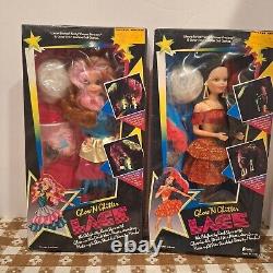 Rare Vintage 1987 Creata Lace Celebirty Rock Star set of 2 fashion dolls