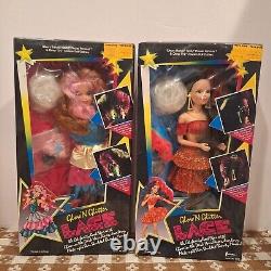 Rare Vintage 1987 Creata Lace Celebirty Rock Star set of 2 fashion dolls