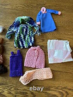 Rare Vintage Barbie Lot Doll Case Clothes Hanbok Korean Doll Kimono Handmade