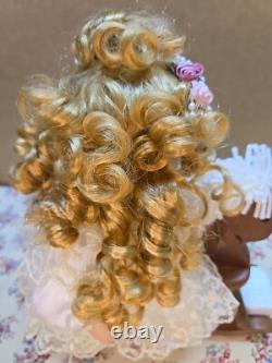 Rare Vtg Porcelain Doll On Rocking Horse Emily Crowne Collection #9814029