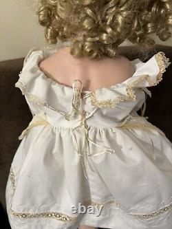 Rate Vintage Porcelain Doll By Down Adams Collection LE #201/600, 27, 1999