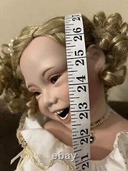 Rate Vintage Porcelain Doll By Down Adams Collection LE #201/600, 27, 1999