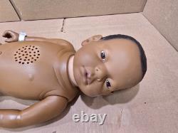 RealityWorks Real Care Baby 2 Plus Doll African Am. Male Tshirt and Adapter Incl