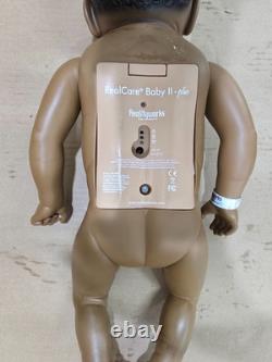 RealityWorks Real Care Baby 2 Plus Doll African Am. Male Tshirt and Adapter Incl
