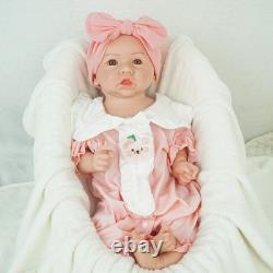Reborn Baby Doll Silicone Full Body Girl Lifelike Newborn Toy Realistic Doll