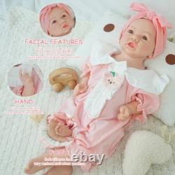 Reborn Baby Doll Silicone Full Body Girl Lifelike Newborn Toy Realistic Doll