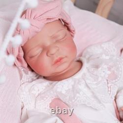 Reborn Baby Doll Silicone Full Body Lifelike Newborn Toy Girl Doll 17.5 Inch