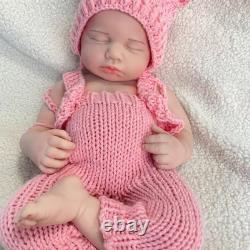 Reborn Baby Doll Silicone Full Body Lifelike Newborn Toy Girl Doll 18.9 Inch