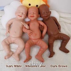 Reborn Baby Dolls Silicone Full Body 17.72 Inch Realistic Newborn Girl Baby