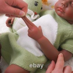 Reborn Baby Girl Dolls Silicone Full Body 18.9Inch Realistic Newborn Baby 6.83lb