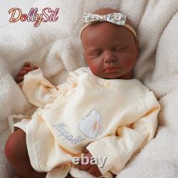 Reborn Baby Girl Dolls Silicone Full Body Realistic Newborn Baby 18.9 Inch