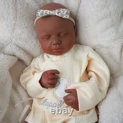 Reborn Baby Girl Dolls Silicone Full Body Realistic Newborn Baby 18.9 Inch