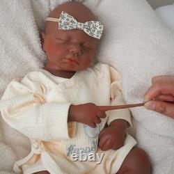 Reborn Baby Girl Dolls Silicone Full Body Realistic Newborn Baby 18.9 Inch