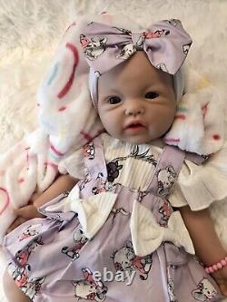 Reborn Full Body Silicone Baby Girl 18 Infant Doll Floppy Soft 6 LBS Pacifier