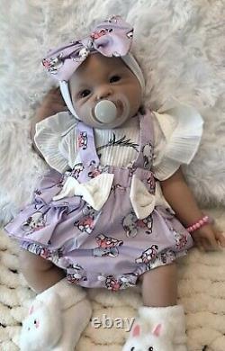 Reborn Full Body Silicone Baby Girl 18 Infant Doll Floppy Soft 6 LBS Pacifier