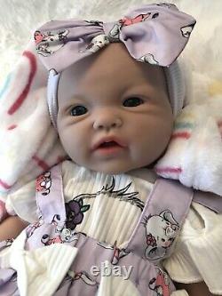 Reborn Full Body Silicone Baby Girl 18 Infant Doll Floppy Soft 6 LBS Pacifier