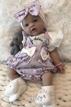 Reborn Full Body Silicone Baby Girl 18 Infant Doll Floppy Soft 6 LBS Pacifier