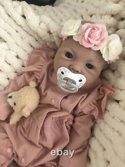 Reborn Full Body Silicone Baby Girl 18 Infant Doll Floppy Soft 6 LBS Pacifier