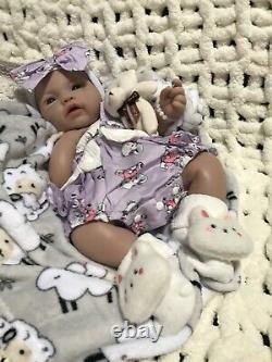Reborn Full Body Silicone Baby Girl 18 Infant Doll Floppy Soft 6 LBS Pacifier