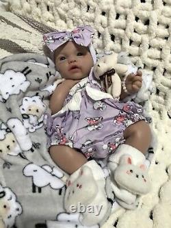 Reborn Full Body Silicone Baby Girl 18 Infant Doll Floppy Soft 6 LBS Pacifier
