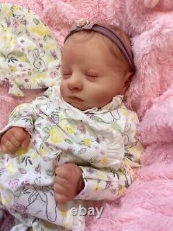 Reborn Girl Heavy 18 Inch Baby Realborn Alyssa Asleep Doll Artist To Tv And Film