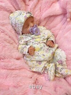 Reborn Girl Heavy 18 Inch Baby Realborn Alyssa Asleep Doll Artist To Tv And Film