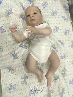 Reborn REALBORN LANDON Awake Doll 20 Chubby Baby Magnetic Paci & More Mint Cute