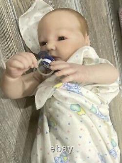 Reborn REALBORN LANDON Awake Doll 20 Chubby Baby Magnetic Paci & More Mint Cute