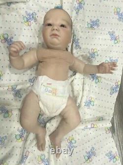 Reborn REALBORN LANDON Awake Doll 20 Chubby Baby Magnetic Paci & More Mint Cute