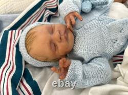 Reborn baby Bam Bam. Preemie baby doll, with COA & multiple outfits. 17 inches