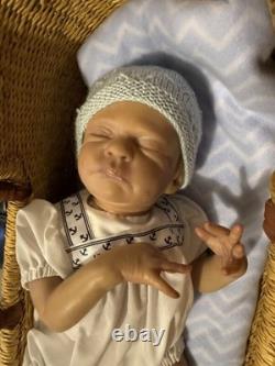 Reborn baby Bam Bam. Preemie baby doll, with COA & multiple outfits. 17 inches