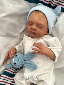 Reborn baby Bam Bam. Preemie baby doll, with COA & multiple outfits. 17 inches