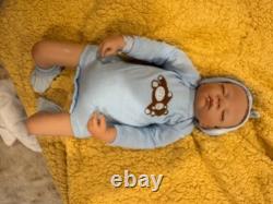 Reborn newborn boy sleeping