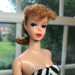 Redhead Titian #5 Ponytail Barbie Zebra Swimsuit