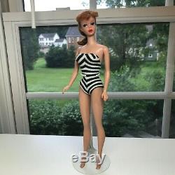 Redhead Titian #5 Ponytail Barbie Zebra Swimsuit