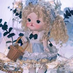 Resin 1/6 Full Set BJD Doll SD Ball Joint Doll Girl Rabbit Headdress Blonde Hair