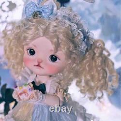 Resin 1/6 Full Set BJD Doll SD Ball Joint Doll Girl Rabbit Headdress Blonde Hair