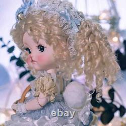 Resin 1/6 Full Set BJD Doll SD Ball Joint Doll Girl Rabbit Headdress Blonde Hair