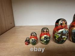 Russian nesting dolls Matryoshka 10 10 Baba Yaga from Slavic Fairytales G2U