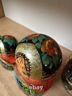 Russian nesting dolls Matryoshka 10 10 Baba Yaga from Slavic Fairytales G2U