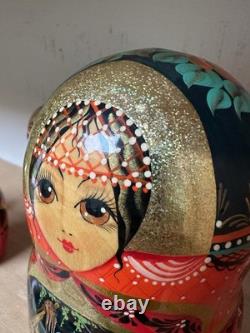 Russian nesting dolls Matryoshka 10 10 Baba Yaga from Slavic Fairytales G2U