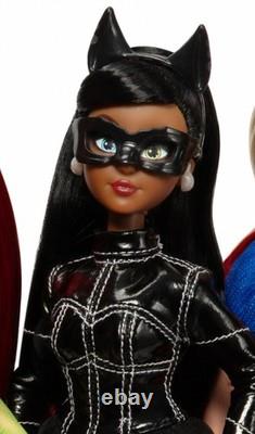 SET Jakks Pacific DC Super-Villains POISON IVY HARLEY QUINN CATWOMAN SUPERGIRL