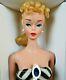 Stunning 1960 #4 Vintage Barbie Blond Ponytail Ss Bklt Glasses Std Repro Box Bin