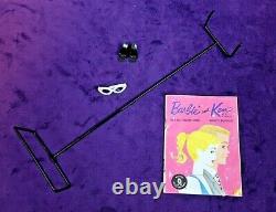 STUNNING 1960 #4 Vintage Barbie Blond Ponytail SS Bklt Glasses Std Repro Box BIN