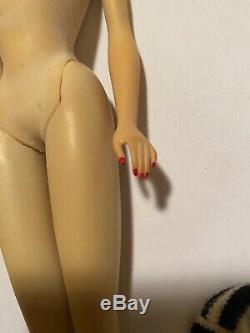 STUNNING VINTAGE Blonde Ponytail #3 Barbie DOLL Blue Eyeliner Reproduction Box