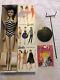 Stunning Vintage Mib # 3 Brunette Barbie With Nipples, Stand, Sealed Booklet, Shoes