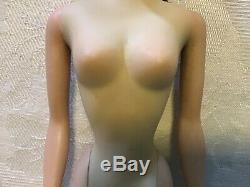 STUNNING VINTAGE MIB # 3 BRUNETTE BARBIE With NIPPLES, STAND, SEALED BOOKLET, SHOES