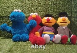 Set of 4 Kaws x UNIQLO Bert Ernie Cookie Monster Elmo Sesame Street Plush Doll