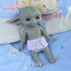 Sil-Gel Mall Silicone Elf Doll 13.5? Cute Reborn Baby Dolls Full Body Silicone