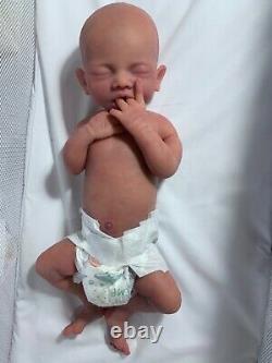 Silicone Baby Boy, Customizable, full body solid silicone newborn baby Bridger